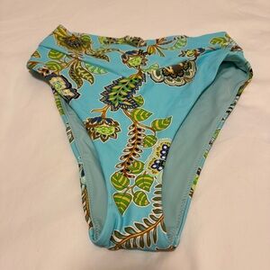 Aerie Tropical Leaf Print Bikini Bottom